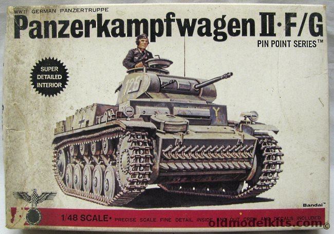 Bandai 1/48 Panzerkampfwagen II Ausf. F/G (Panzer II), 8261 plastic model kit